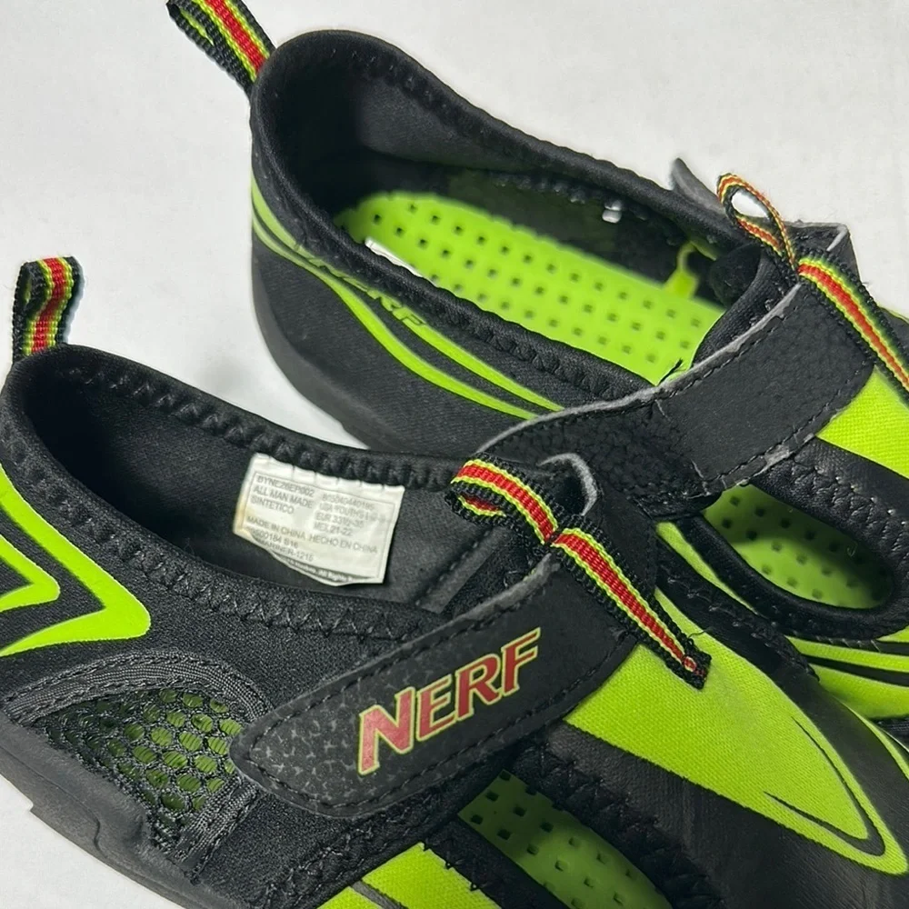 Nerf Green and Black Kids Water Adventure Shoes